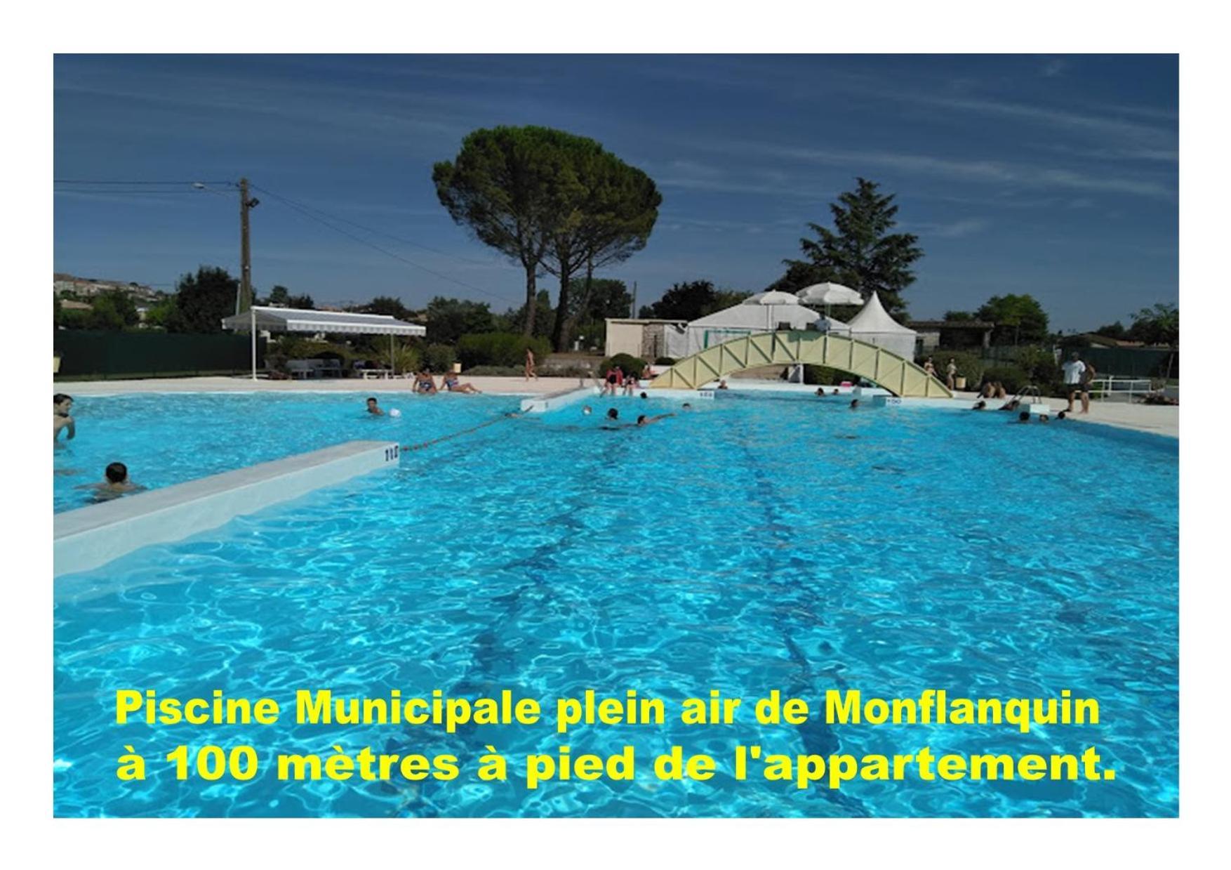 Charmant Appartement Avec Piscine. Monflanquin Εξωτερικό φωτογραφία